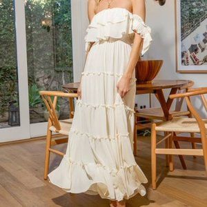 Lulu's Tiered/Ruffle Maxi Dress
